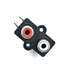 Fêmea Rca Dupla Vermelho e Branco para Placa na internet