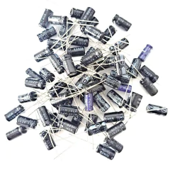 Capacitores Eletrolíticos Valores Variados Kit 50Un - comprar online