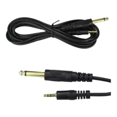 Cabo P10 Mono Para P2 Stereo 2,0 Metros em Níquel na internet