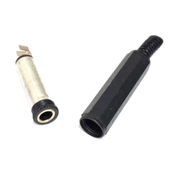 Fêmea P10 Stereo Plástico Para Extensão 10Un C/NF-e - Casa das Correias | Correias de Toca Discos | Kit de Correias | Loja de Eletrônicos 