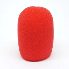 Espuma Microfone Sm58 70x62x33mm Vermelha 5un - comprar online