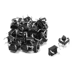 10Pçs Chave Push Button 4 Terminais Micro Chave 6x6x5 - comprar online