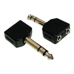 Adaptador P10 6,35Mm Stereo Macho X 2 P2 3,5Mm Stereo Fêmea - comprar online