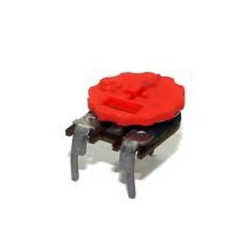 Kit 10 Trimpot com Botão Horizontal 100K