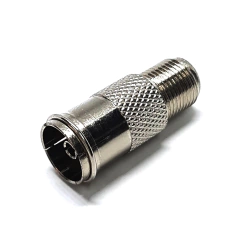 Adaptador Conector Coaxial Jack F Rosca Padrão Europeu Fêmea - comprar online