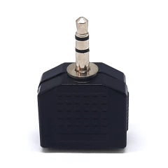 Adaptador Plug P2 Stereo para 2 Fêmeas P2 Stereo