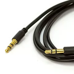 Cabo P2 Para P2 Estéreo 1,50 Metros Dourado - Casa das Correias | Correias de Toca Discos | Kit de Correias | Loja de Eletrônicos 