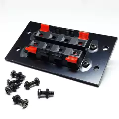 Borne de Pressão para Amplificador e Caixa Acústica com 4 Saídas na internet