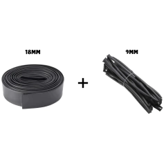 Kit Termo Retrátil 18mm 1 Metro+Termo Retrátil 9Mm 1 metro