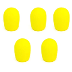 Espuma de Microfone Sm58 70Mm X 62Mm X 33Mm Amarela 5un