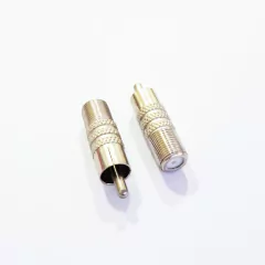 Adaptador Coaxial Jack Femea Rca Macho