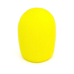Espuma de Microfone Sm58 70Mm X 62Mm X 33Mm Amarela