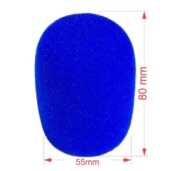 Espuma Microfone Sm58 80X55X33Mm Azul 5un - comprar online
