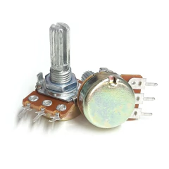 5un Potenciômetro 100Kb - Eixo 20Mm - Casa das Correias | Correias de Toca Discos | Kit de Correias | Loja de Eletrônicos 