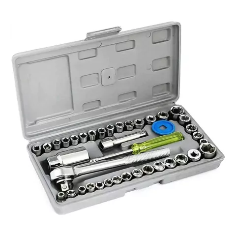 Kit Chave Sextavado 40 peças Chave Catraca Soquete