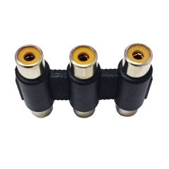 Kit Adaptador com 3 Fêmeas RCA para 3 Fêmeas RCA - comprar online