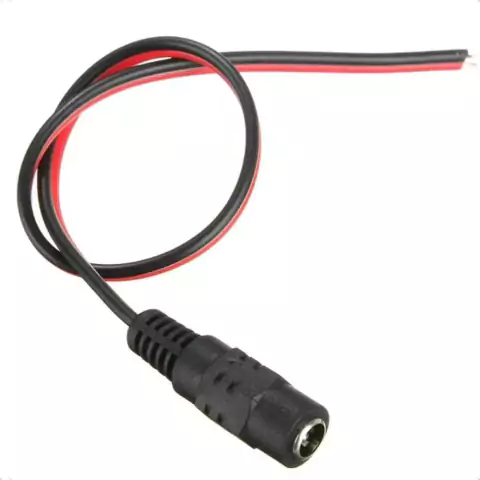 20 Cabo Rabicho Plug P4 Fêmea 25cm Fita Led Alarmes Câmeras