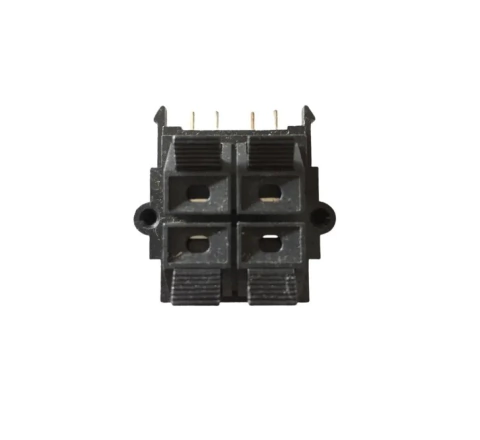Kit 10un Conector Borne Tomada Term Caixa Falante 4 Pinos NGS Preto