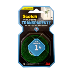 Fita Dupla Face Transparente 1Kg 3M 24MMX2M