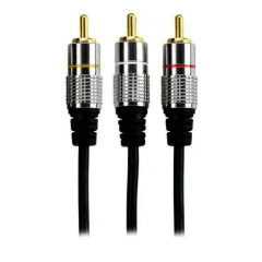 Cabo 3X3RCA Niquel 1,80 Metal