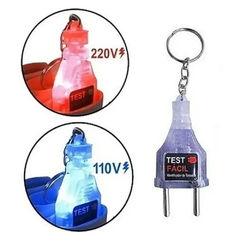 KIt 10 un Chaveiro Teste de Tensão Voltagem 110V - 220V - Casa das Correias | Correias de Toca Discos | Kit de Correias | Loja de Eletrônicos 