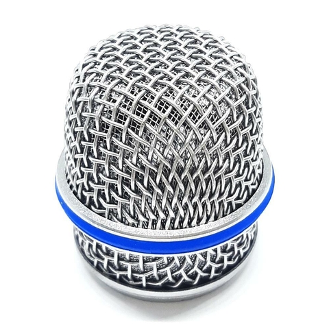 Globo Microfone - Metálico - Prata