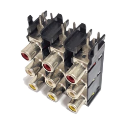 Femea Rca 9 Conectores Com 5 Un na internet