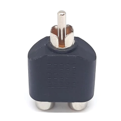 Adaptador Plug Rca Para 2 Fêmeas Rca na internet