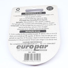 Fita Dupla Face Extra Forte Preta 18mm 2,20 Metros - Casa das Correias | Correias de Toca Discos | Kit de Correias | Loja de Eletrônicos 