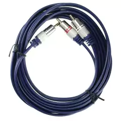 Cabo P2 Estereo x 2RCA 3M Profissional
