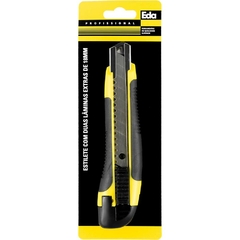 Estilete EDA 18Mm com Cabo Emborrachado com 2 Laminas Extra