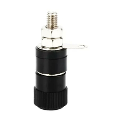 10 Peças Borne Fêmea Medio P/Pino Banana 4mm Preto Vermelho - Casa das Correias | Correias de Toca Discos | Kit de Correias | Loja de Eletrônicos 