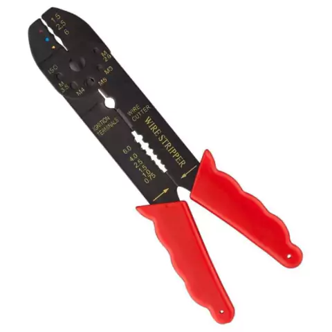 Alicate Descascador e Crimpa Terminal EDA com 30 Terminais