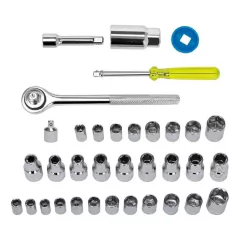 Kit Chave Sextavado 40 peças Chave Catraca Soquete - comprar online