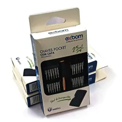 Kit Chaves De Precisao Com 25 Pecas Estojo Tipo Carteira - loja online