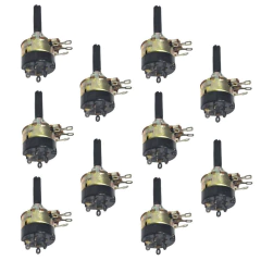 Potenciômetro 1Mg C/Chave Duplo 10un Com Nota Fiscal