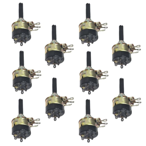 Potenciômetro 1Mg C/Chave Duplo 10un Com Nota Fiscal