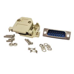 5un Conector Db15 Macho + Capa Para Soldar Fio na internet