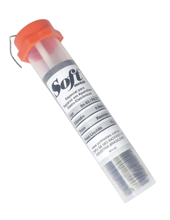 Solda Tubinho Soft Fio de 0,5Mm 6 Metros Liga Sn 63 X Pb 37