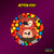 Botton Five Nights At Freddy's: Foxy - Arte Autoral por Skier