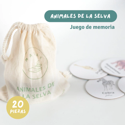Juego de Memoria Animales de la Selva - comprar en línea
