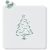 Stencil para biscoito Árvore de Natal 1 Meu Estêncil