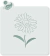 stencil para Biscoito Flor Margarida Meu Estêncil