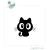 Stencil para Biscoito Gatinho Preto
