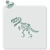 Stencil para biscoito T-rex esqueleto Meu Estêncil 