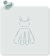 stencil para Biscoito Vestido Meu Estêncil