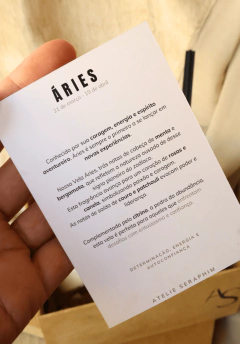 Vela Aromática Signo de ÁRIES - Ateliê Seraphim