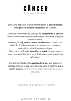 Difusor Aromático Signo de CÂNCER - Ateliê Seraphim