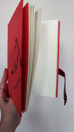 caderno coleiras - Spitz Coral - comprar online