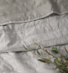 Cubrecama Amazonia de Lino Con Matelaseado Sonic y Reverso Liso Queen JEAN CARTIER - comprar online